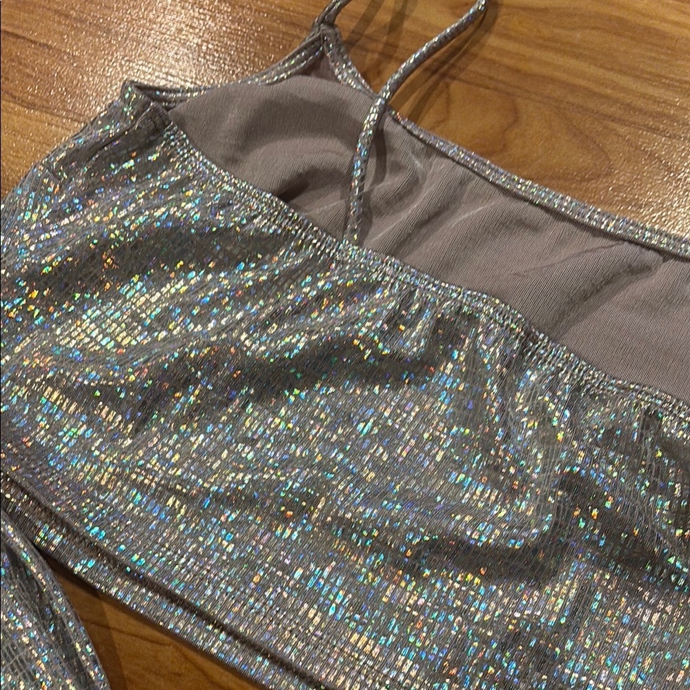 Silver Sequin Two-Piece Set - Picture 6 of 7